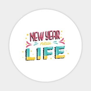 Happy New Year New Life Magnet